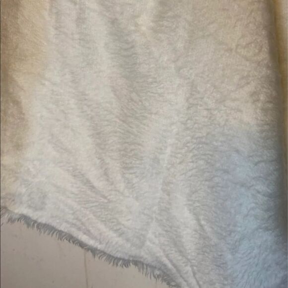 Mixit Cream Tonal Fringe Scarf - Picture 1 of 5